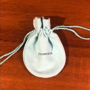 Tiffany & Co suede pouch bag